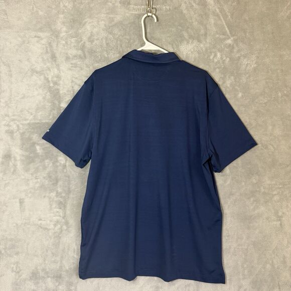 Chubbies Polo Shirt Men XL Navy Blue Out Of The Blue Performance American Flag - Picture 4 of 8